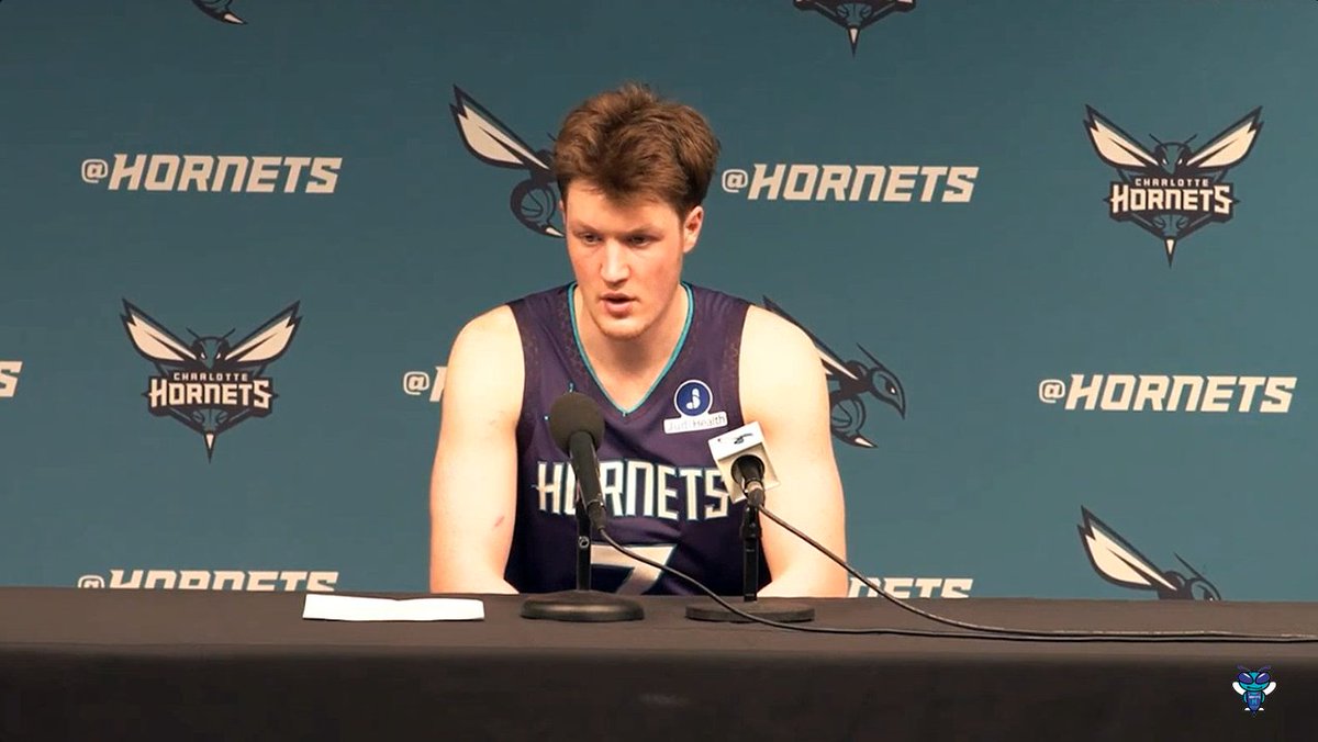 ๐๏ธ Kon Knueppel: "Having the opportunity to handle the ball is something I don't take lightly, and something I want to get better at." "With (LaMelo Ball) out, having that opportunity to try to step up into that role is a big-time opportunity, and I'm just trying to do my best."