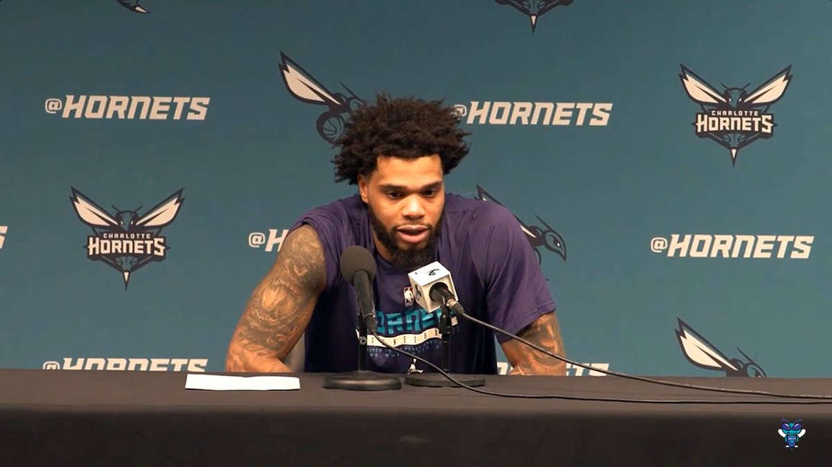 🎙️ Miles Bridges on Kon Knueppel: "Yeah, he's not a regular rookie. I feel like we established this in his first month here. He's a great player. He's gonna have a great career, and I'm lucky to be able to play with him."