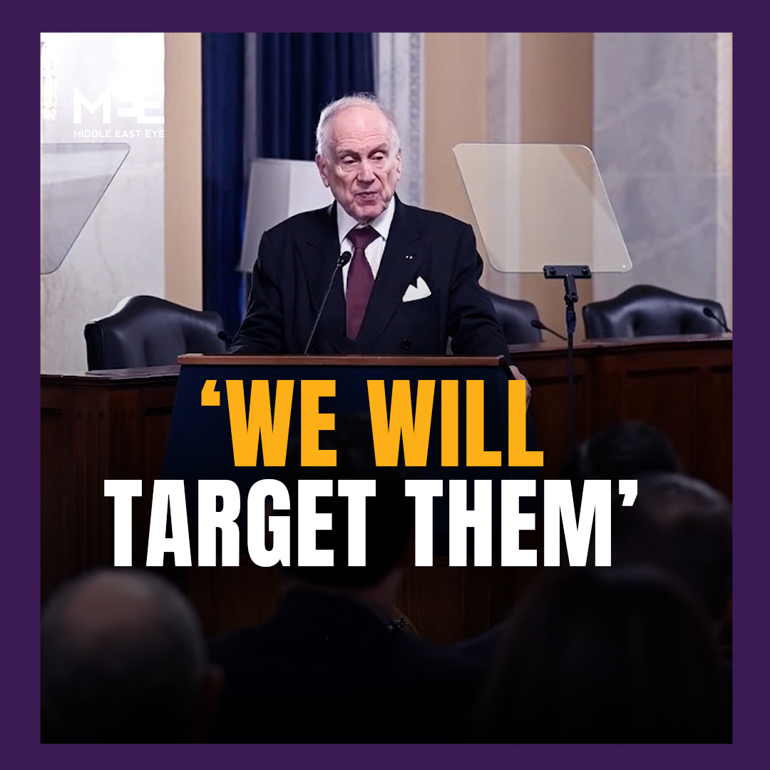 “Any candidate running for a seat…whose platform includes antisemitism, we will target them as they target us.” Ronald Lauder, president of the World Jewish Congress, vowed to “target” future US Congress and Senate candidates who do not support Israel