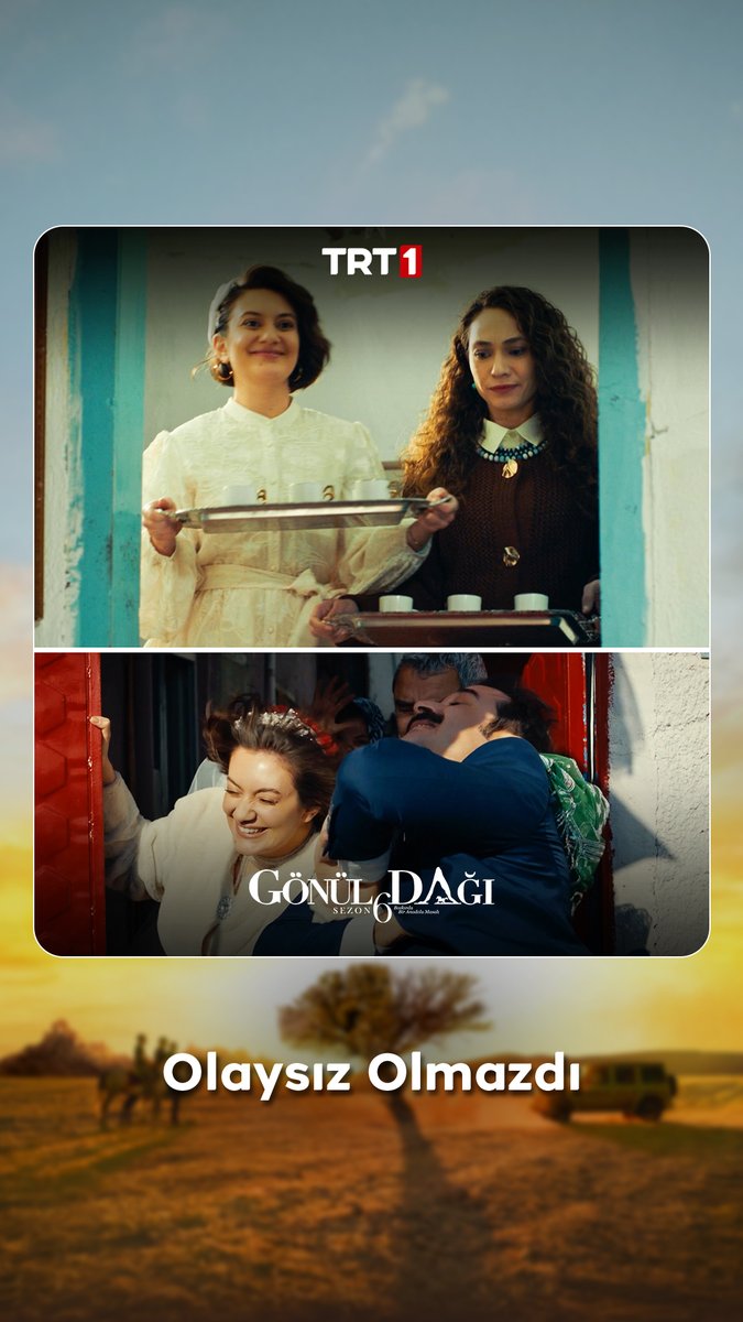 Onların kız isteme ve gelin alması, olaysız olmazdı zaten. 😅 #GönülDağı yeni bölümüyle bu akşam saat 20.00'de TRT 1'de! 📺 Gönül Dağı