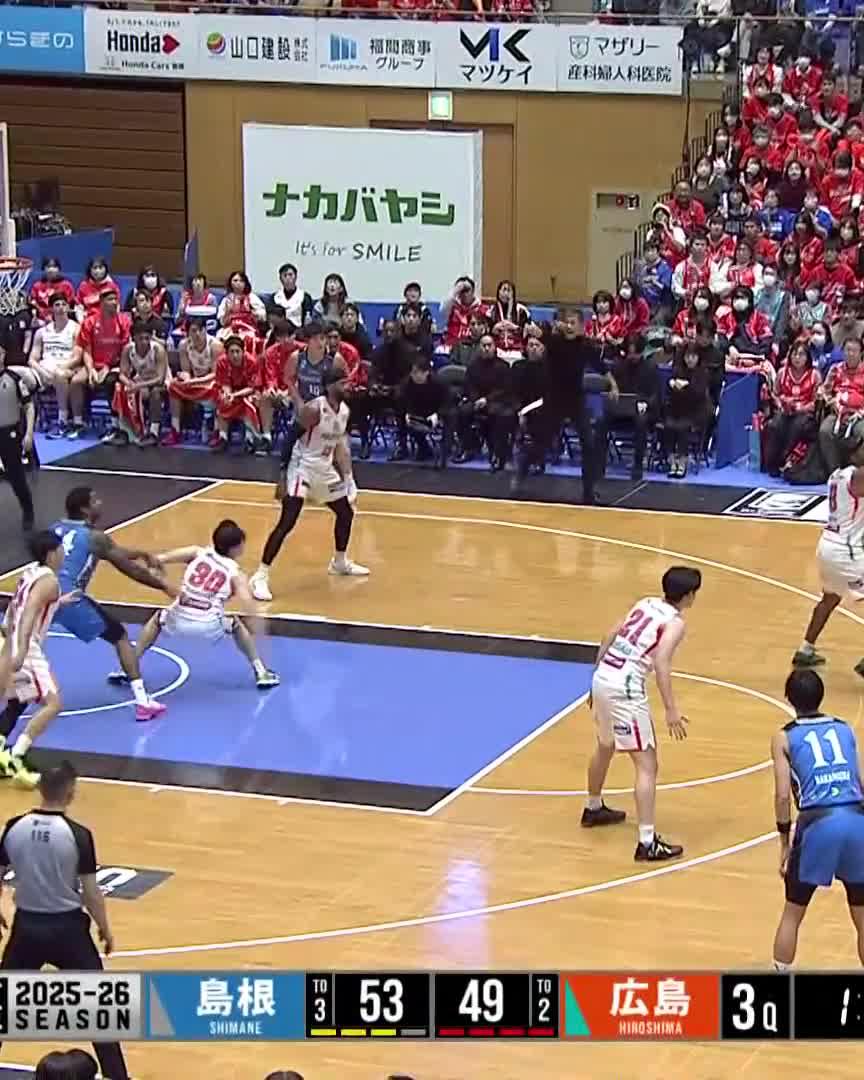 飛んだ🪽😱 #白濱僚祐 📡配信中🏀 #島根スサノオマジック