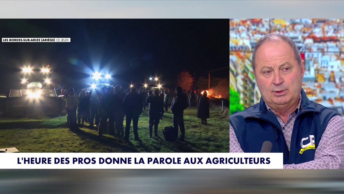 «On est prêt à faire tout ce qu'il faut mais on ne discute pas» avec les agriculteurs, a dénoncé l'ancien secrétaire général de la Coordination rurale, Christian Convers.