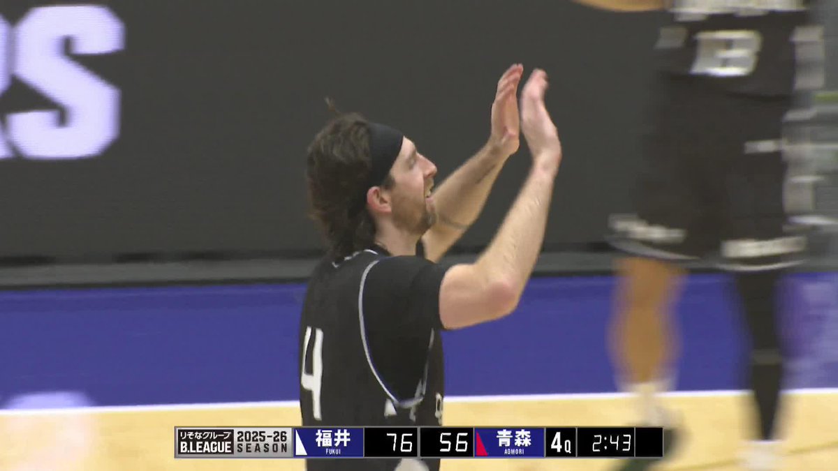 走って繋いで最後は叩き込む💥 福井#4 ケリーの強烈ダンクに会場は大盛り上がり！ Ryan Kelly 福井ブローウィンズ 📡バスケットLIVEで見逃し視聴 #Bリーグ #りそなグループ