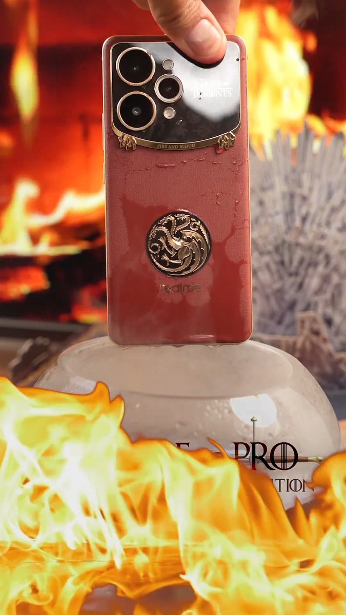 أول هاتف نسخة صراع العروش في العالم.⚔️🔥 هاتف realme 15 pro الاصدار المحدود بالتعاون مع Game Of Thrones 📱🐉 تصميم فريد من نوعه✔️ مواصفات ممتازة ✔️ كاميرا 50MP✔️ بطارية ضخمة وشاحن 80W✔️ متاح الان على نون بسعر 1999 ريال الكمية محدودة (إعلان) #GameOfTheonesPhone #realme15Series