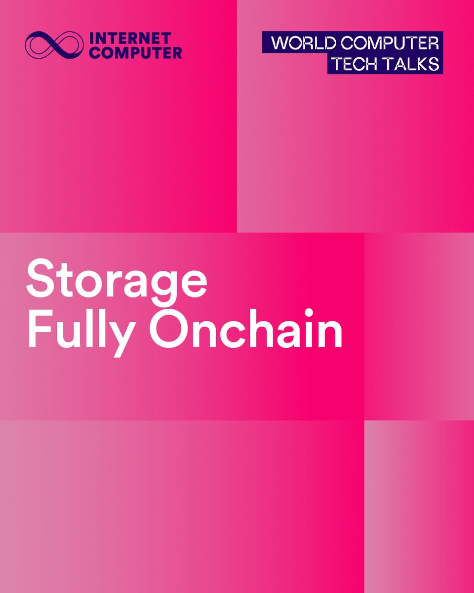 Running software fully onchain requires two things: Compute capacity and storage capacity. The Internet Computer uses fully replicated storage: → All nodes store a complete copy of the data → Smart contracts can directly read and write → Feels like RAM in a program that runs forever → Enables interactive Web3 experiences like Web2 This is different from distributed storage where not all nodes have all the data. Replicated storage lets smart contracts compute on data during execution.