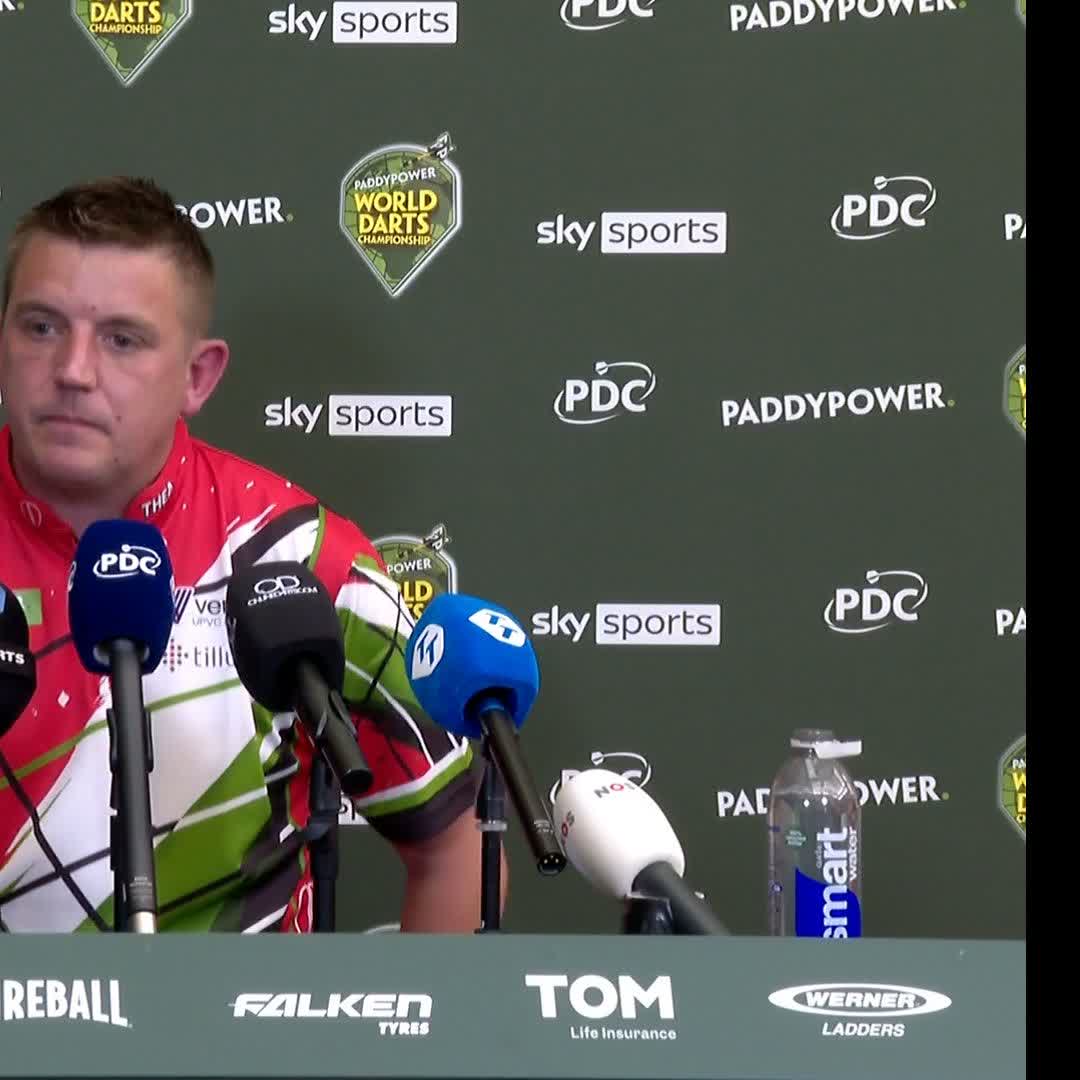 "I am going to be the underdog in every game I play, but I deserve to be here" David Davies in a bullish mood as he sets up a Round Two clash with Luke Littler