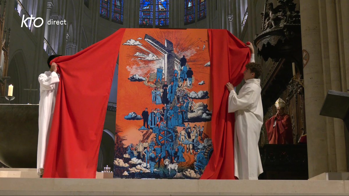 🔴 L'image des 50 martyrs de l'apostolat déclarés bienheureux est dévoilée à Cathédrale Notre-Dame de Paris ! 👉 Messe de béatification sur KTO et Église catholique en France