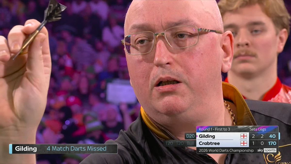 GILDING GLIDES THROUGH! A brilliant display of doubling for Andrew Gilding and he beats Cam Crabtree 3-1 to reach the Second Round. 📺 #WCDarts | R1