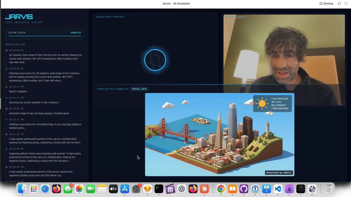 Announcing the Gemini Live API is now generally available! Try it on @GoogleCloud and Google AI Studio. Here's my JARVIS demo:
