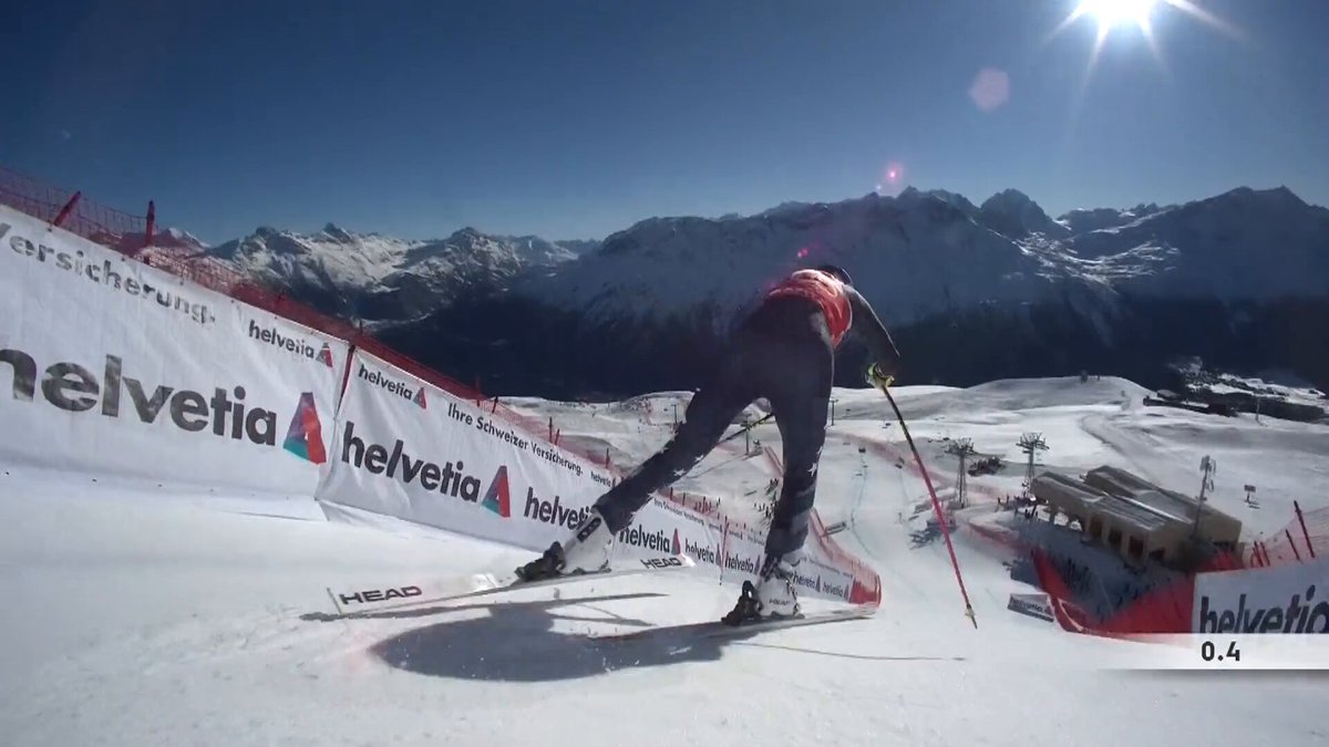 Lindsey Vonn = HER 🐐 Vonn finishes second in the St. Moritz World Cup downhill with a time of 1:30.74. 📺: Ski and Snowboard Live