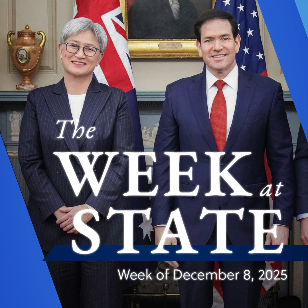 This week at State: ✅ 2025 Kennedy Center Honors ✅ Australia-U.S. Ministerial Consultations ✅ Secretary Marco Rubio meets with Israeli Foreign Minister Sa’ar ✅ America First Global Health Strategy ✅ Sanctioning supporters of the illegitimate Maduro regime