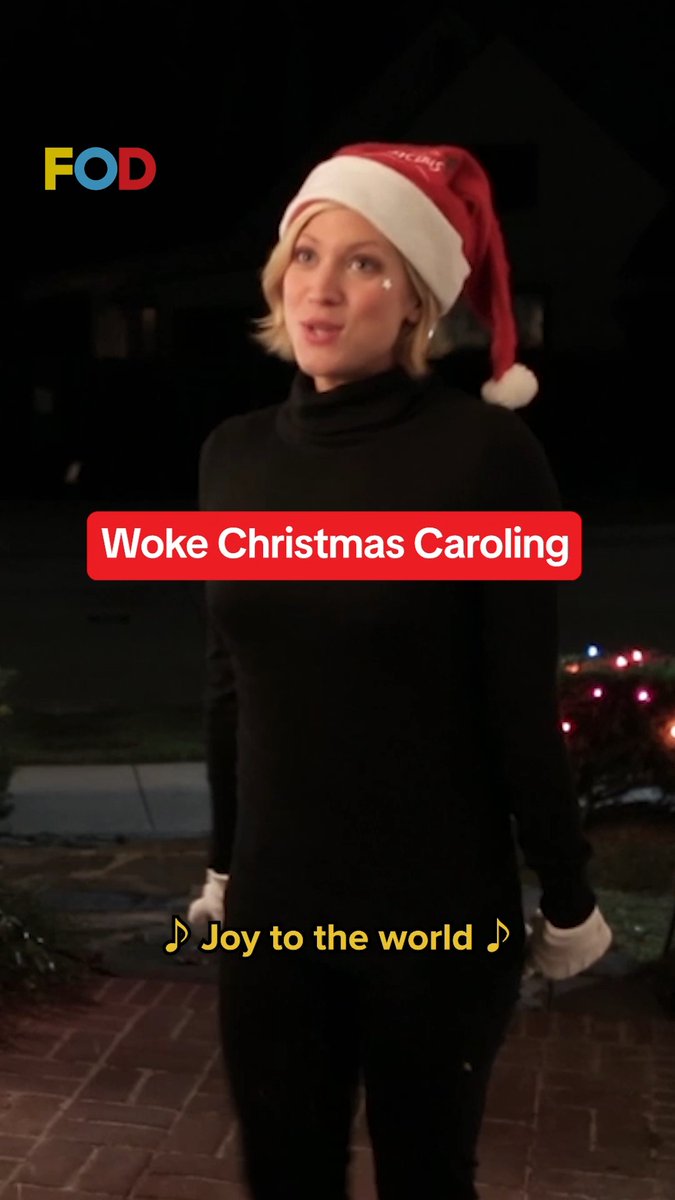 Be very afraid if Christmas caroler Brittany Snow knocks on your door