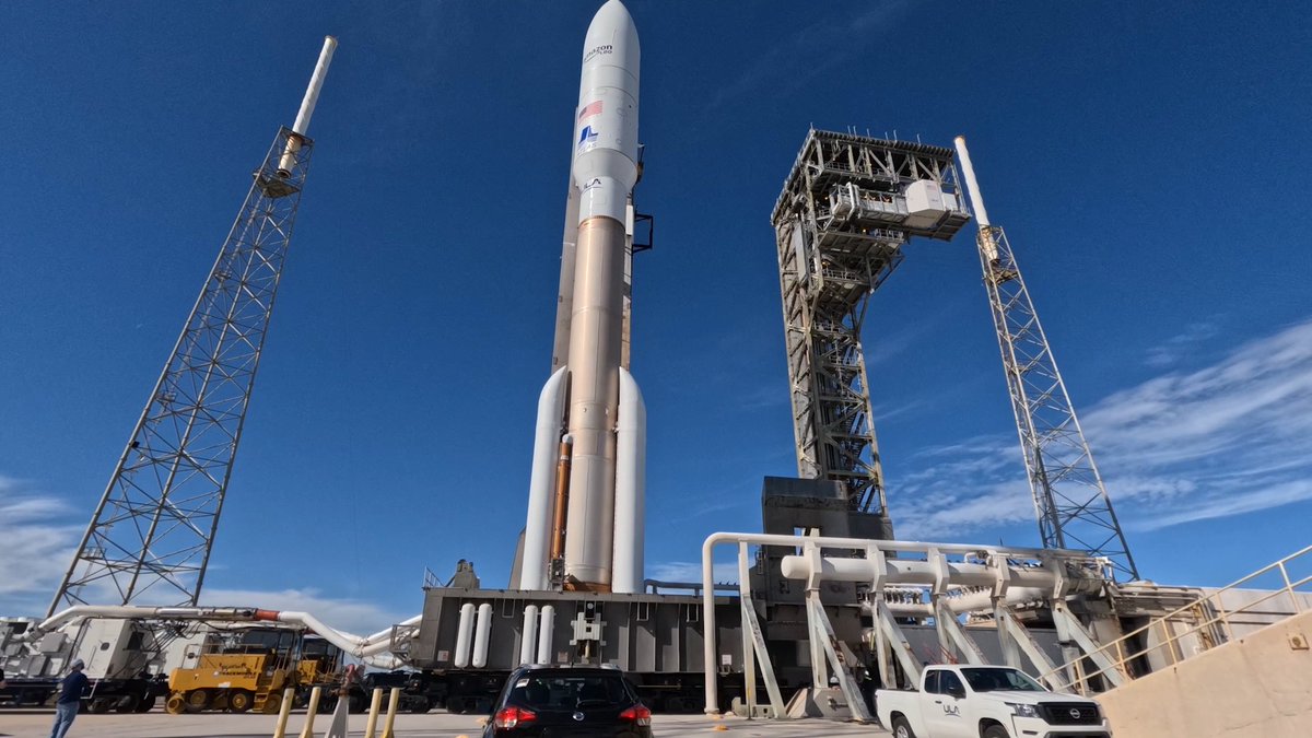 United Launch Alliance announces the arrival of our Atlas V rocket at its Cape Canaveral pad to launch Amazon Leo 4 on Monday at 3:49 a.m. EST (0849 UTC). This will be ULA's fourth of 46 missions dedicated to delivering Amazon Leo satellites into low Earth orbit for the broadband constellation to connect the world.