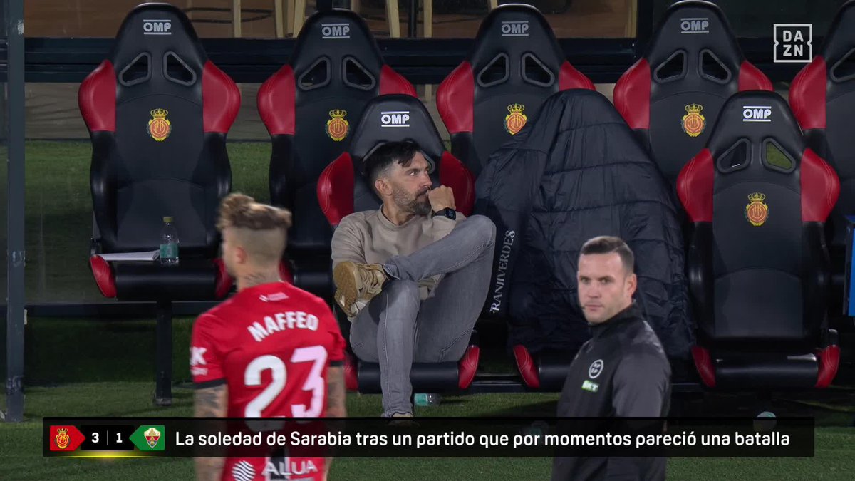 La intensidad de Eder Sarabia en el banquillo 💥 Así vivió la derrota de su Elche contra el Mallorca #LALIGAenDAZN ⚽