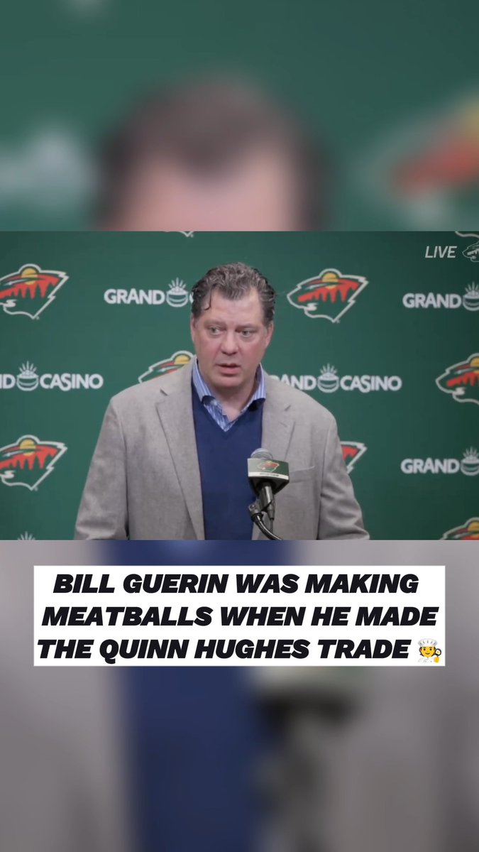 Bill Guerin was cooking yesterday both in the kitchen and making deals 👨‍🍳