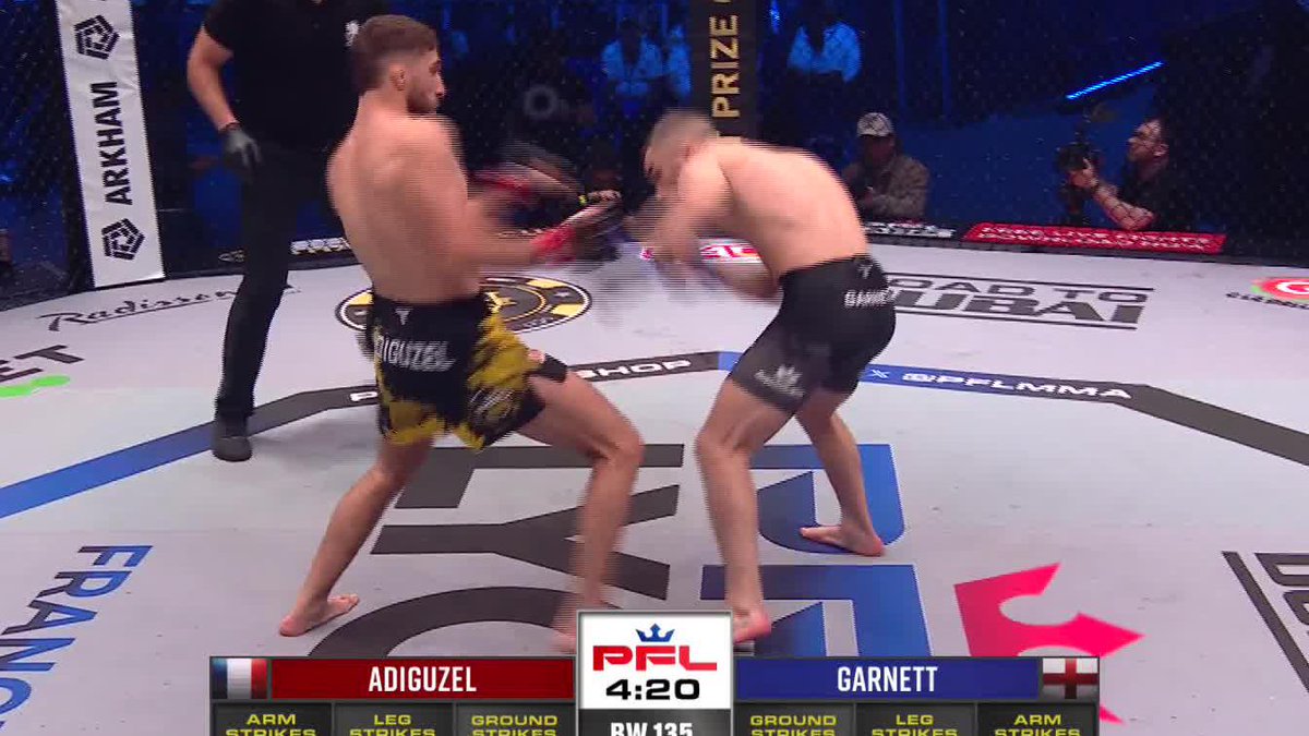🚨WOWWWWW LE KO AU 1ER POUR BARIS ADIGUZEL 🇫🇷 IL DEVIENT LE NOUVEAU CHAMPION BANTAMWEIGHT DU PFL ! 🏆🏆 #PFLLYON