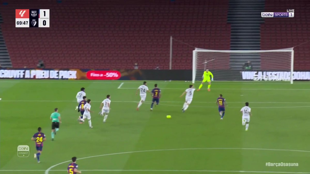 ⚽️🎯 برشلونة يفتتح التسجيل عن طريق رافينيا بعد تمريرة حاسمة من بيدري #الدوري_الإسباني | #برشلونة_أوساسونا