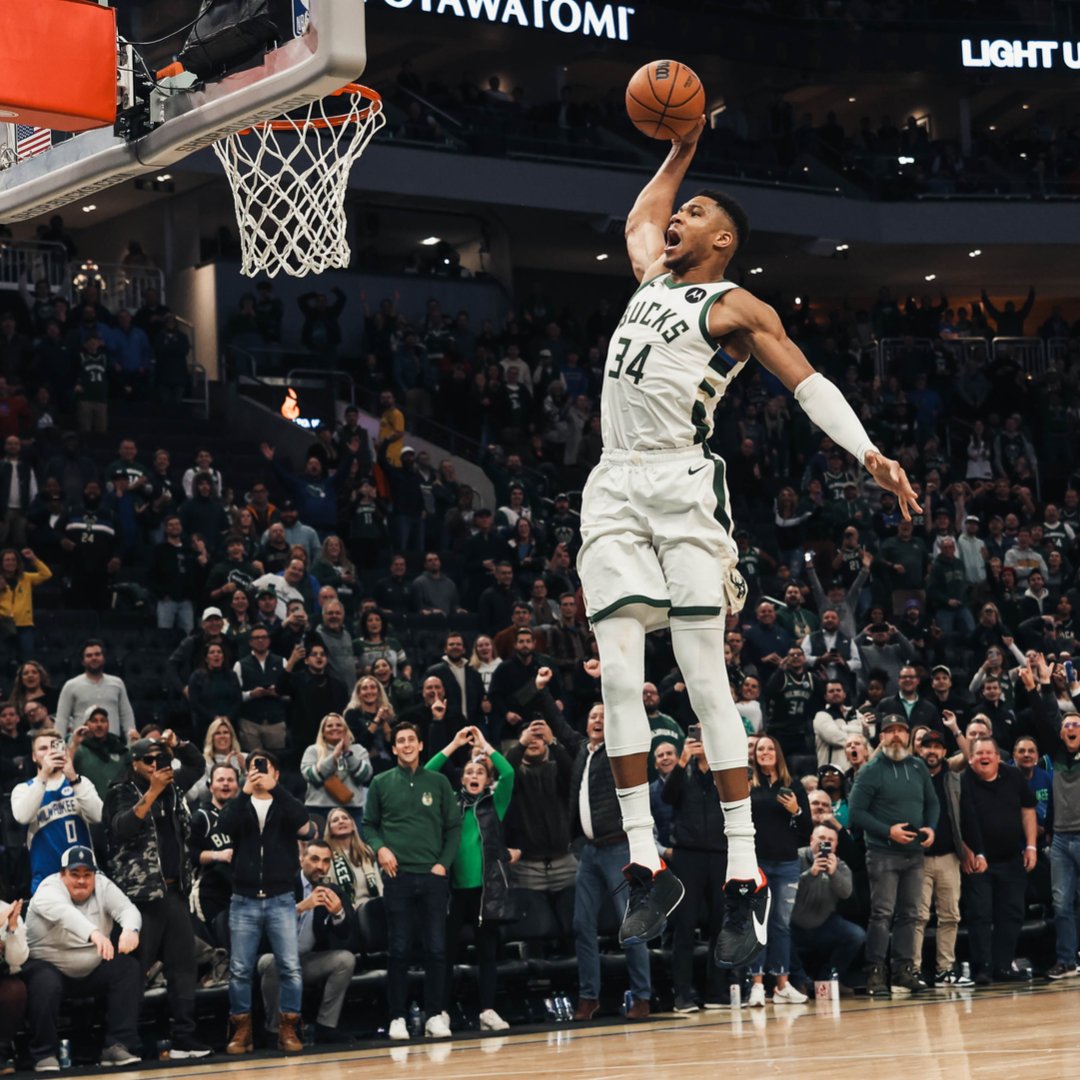 64 points. OTD in 2023, Giannis set a new franchise scoring record.