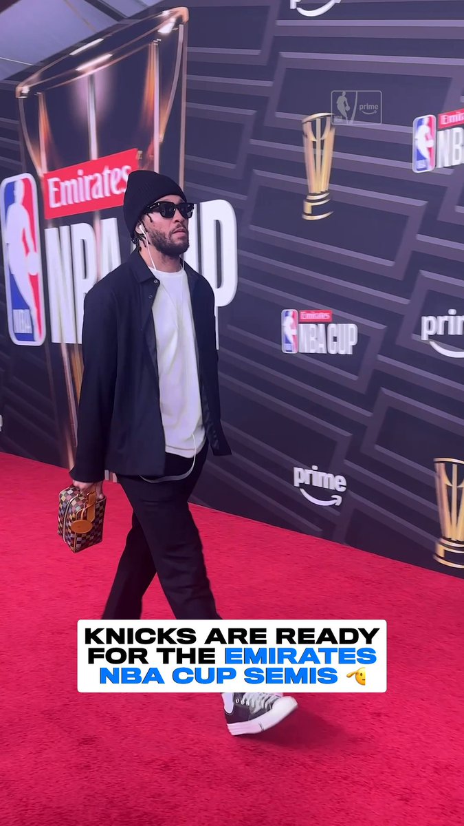 Popping out in style 😎 #NBAonPrime Watch Knicks vs. Magic in the Emirates NBA Cup Semifinals tonight on Prime Video 🍿 Coverage begins at 5 PM ET