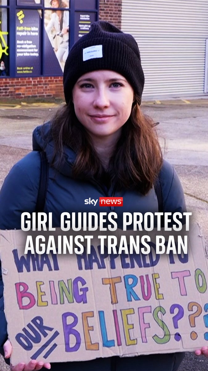Trans girls will no longer be able to join Girl Guides. Girl Guiding allowed transgender girls to join the organisation in 2018 when it updated its policy on single-sex admittance. Sky's Katie Barnfield reports.