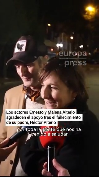 Los actores Ernesto y Malena Alterio agradecen el apoyo tras el fallecimiento de su padre, Héctor Alterio: "Pensábamos que nunca iba a llegar este día pero está en el contrato, es inevitable"