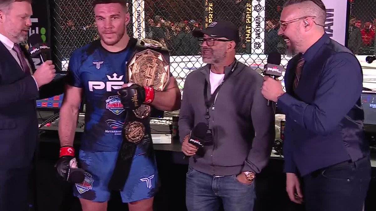 "I really want to fight Francis Ngannou" The new PFL Heavyweight World Champion Vadim Nemkov makes it clear who he wants next 👀 #PFLLyon | LDLC Arena, Lyon | 📺LIVE NOW on the ESPN app