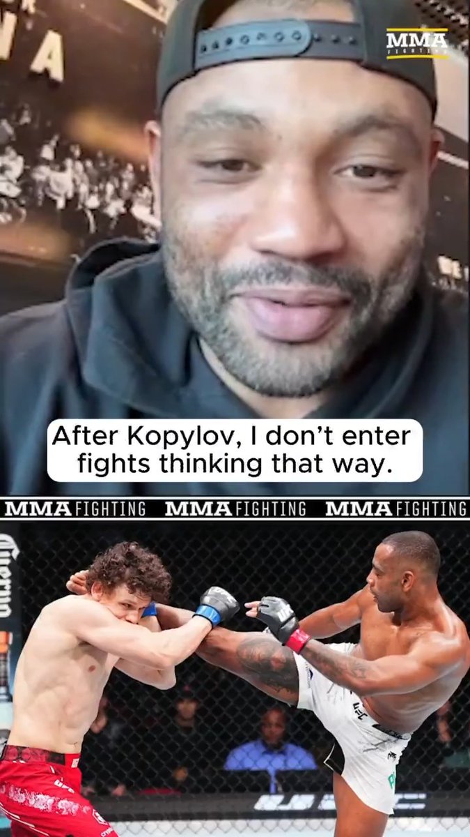 #UFCVegas112’s Cesar Almeida reflects on valuable lesson learned in Roman Kopylov fight: "I don’t think anyone will want to strike with me. After Kopylov, I don’t enter fights thinking that way. … We’re sharp with the wrestling, sharp with everything." (🎥 Guilherme Cruz)