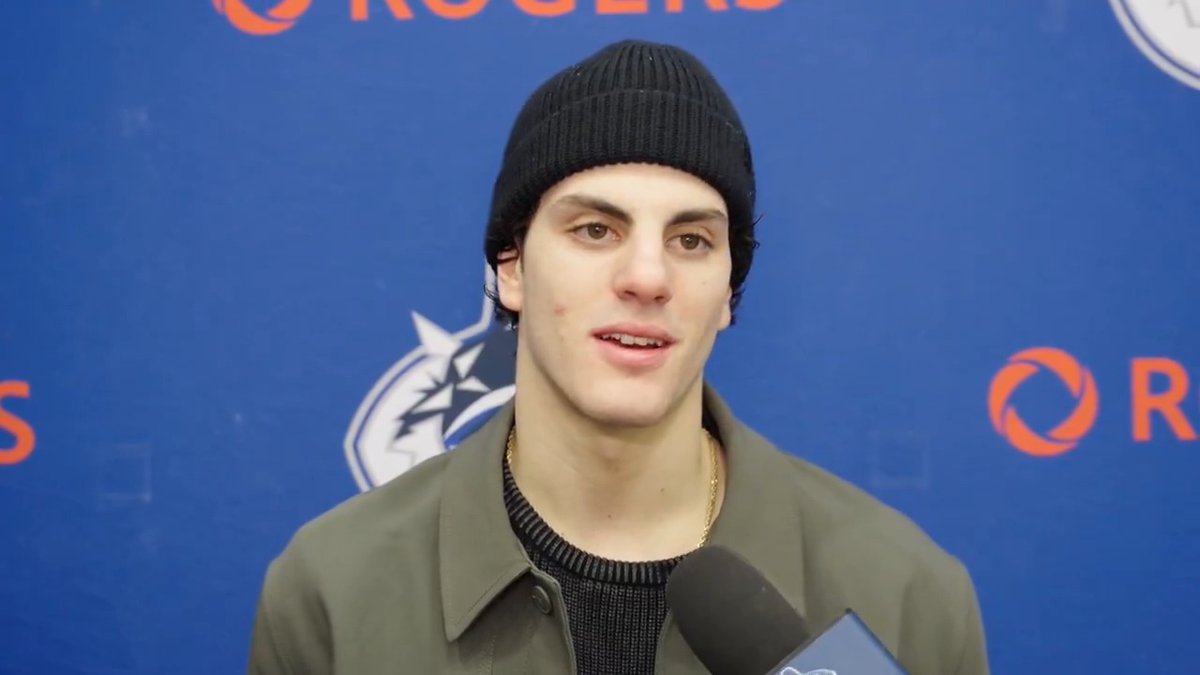 “I want to be me. I want to write my own story… Want to become the best player I can be.” 🗣️ Defenceman Zeev Buium meets with the media and discusses the opportunity with Vancouver, full-circle moment having been coached by Foote when he was younger, his development and more.