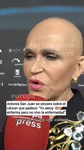 La actriz Antonia San Juan se sincera sobre el cáncer que padece: "Yo estoy enferma pero no vivo la enfermedad"