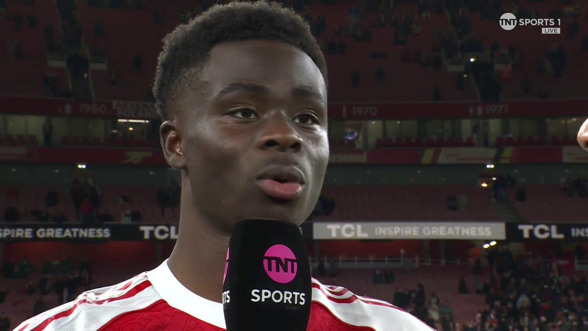 "Sometimes you need that bit of luck" Bukayo Saka reacts to Arsenal's late 2-1 win against Wolves... 🎙️ Liam MacDevitt TNT Sports & discovery+ UK