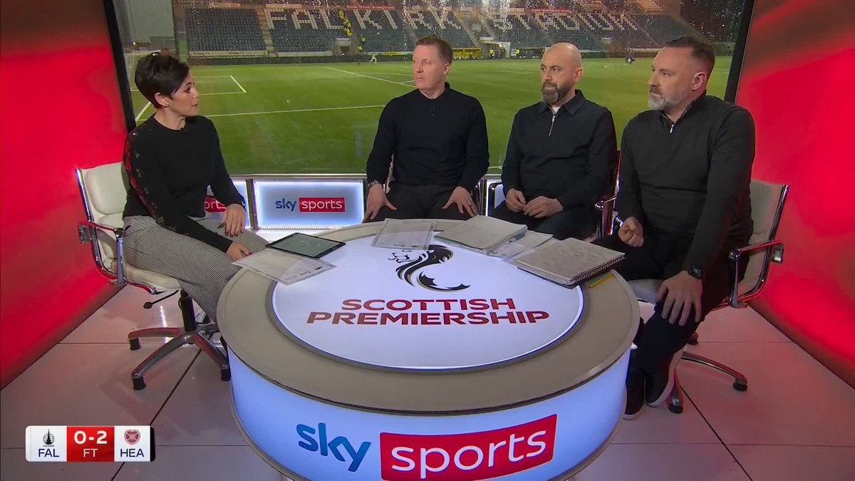 🗣️ “That will be the conspiracy theorists out saying that all of the officials are Hearts fans” Gary Locke, James McFadden and Kris Boyd discuss Falkirk’s penalty claim ⤵️