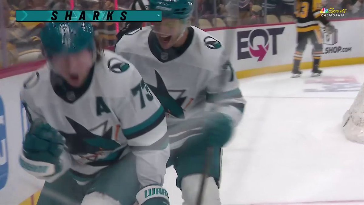THE @SANJOSESHARKS TIE IT UP WITH UNDER TWO MINUTES LEFT IN THE THIRD!!!🚨
