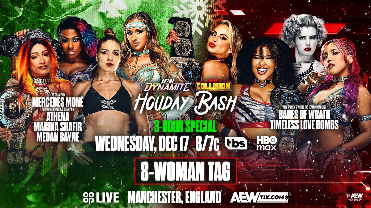 HUGE challenge made for #AEWDynamite Holiday Bash in Manchester by Último Moné! Watch #AEWCollision on TNT & HBO Max