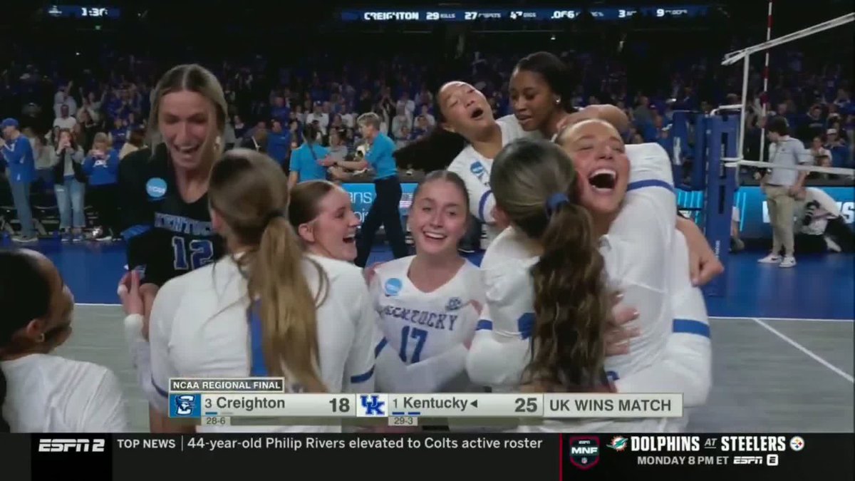 TO KANSAS CITY THEY GO 🥳 #NCAAWVB x 🎥 ESPN2 / Kentucky Volleyball