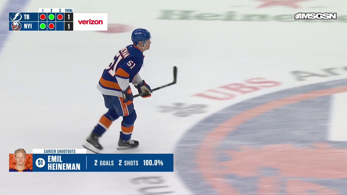 Emil Heineman scores a beauty to secure the New York Islanders' shootout win! 🦞
