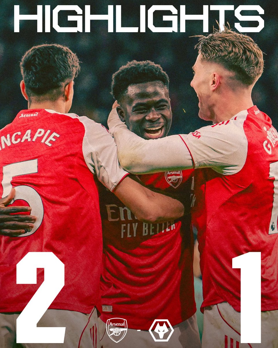 Showing our fight 👊 Catch the highlights from our 2-1 win over Wolves 📺