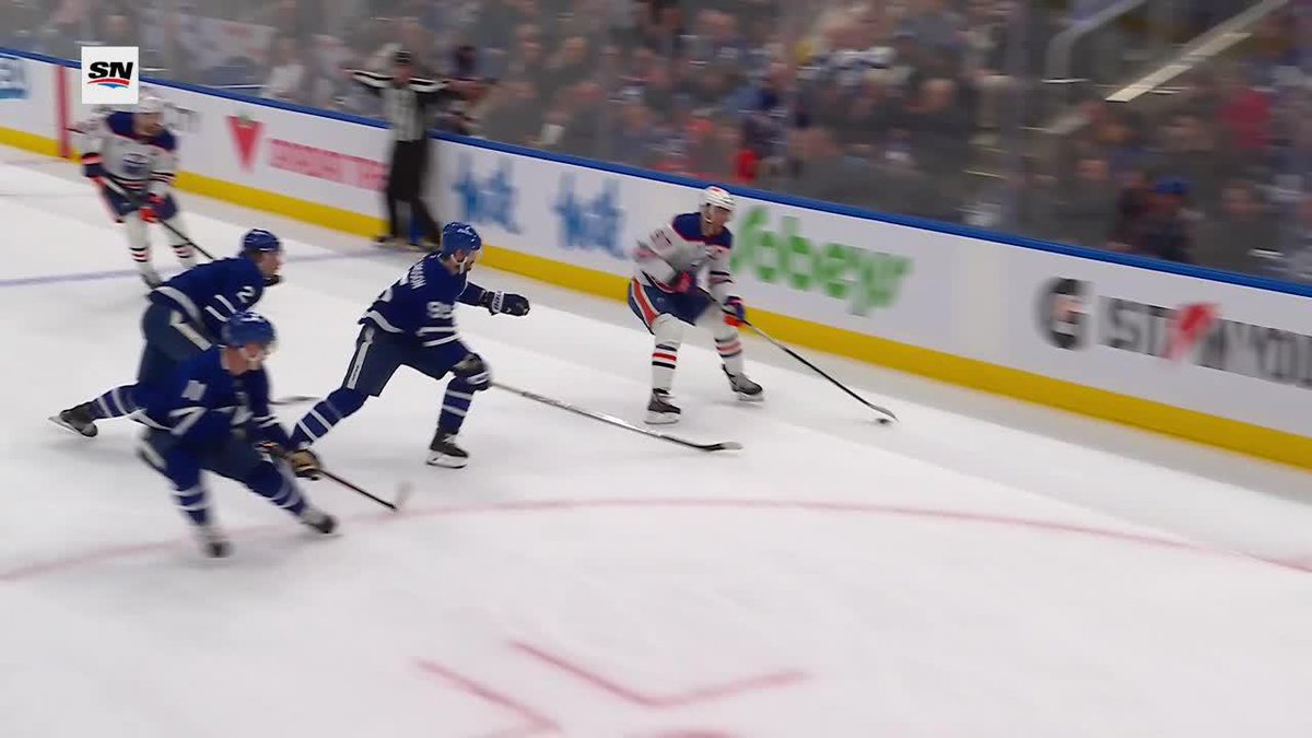 Edmonton breaks out QUICK with some great passing and Nurse finishes it 😤🚨