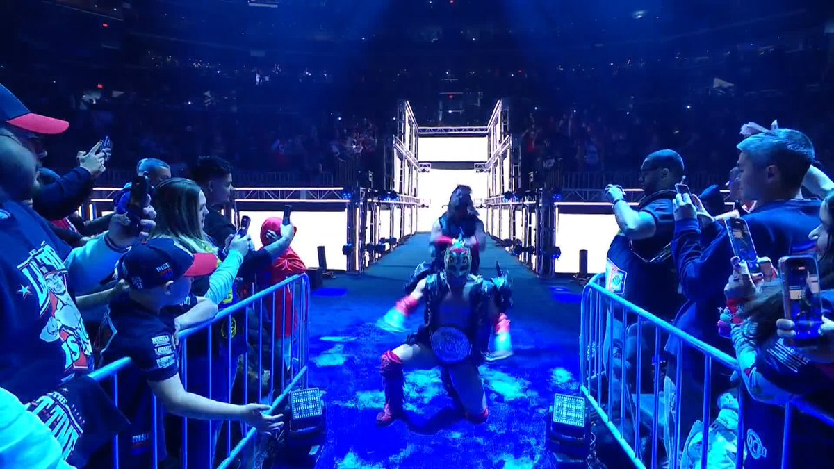 HERE. WE. GO. Dragon Lee and AJ Styles are ready! 😤