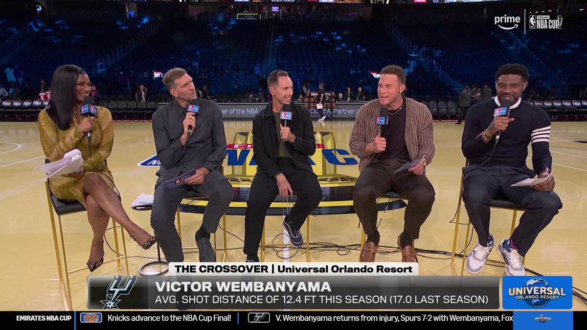 "I'm ready to run through a brick wall right now!" Blake Griffin says it's everyone vs. Wemby 🔥