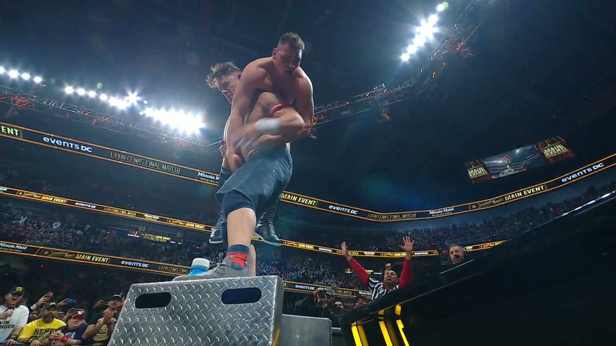 AA THROUGH THE TABLE!!! 🤯 John Cena