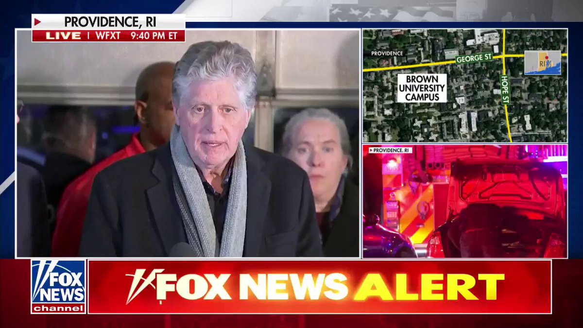 NEW: Rhode Island Gov. Daniel McKee shares he's had direct contact with President Trump and FBI Director Patel after two students were killed and 9 people were injured at Brown University. The governor said Trump has offered the necessary federal resources to keep people safe and make sure the suspected gunman is taken into custody.