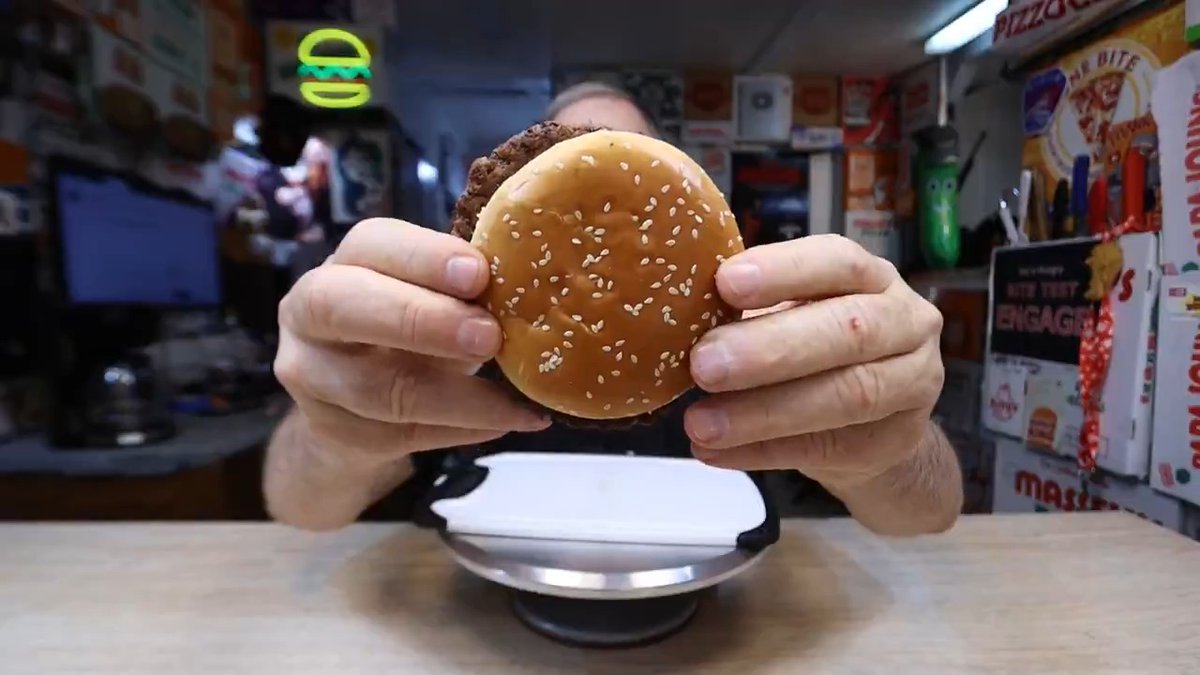 This is what a McDonald’s Double Quarter Pounder with Cheese actually looks like. Deconstruct &amp; reveal.
