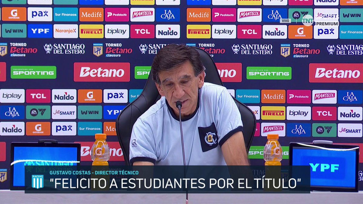 COSTAS: "AGRADECERLE A TODA LA GENTE DE #RACING Y ALENTARON COMO SIEMPRE LO HACEN" 💙