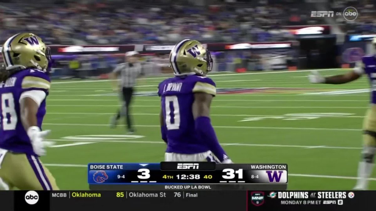 5️⃣ INTs‼️ That's the most Washington Football has had in a game since 11/22/2003 vs. Washington State. Watch each of the picks 👇