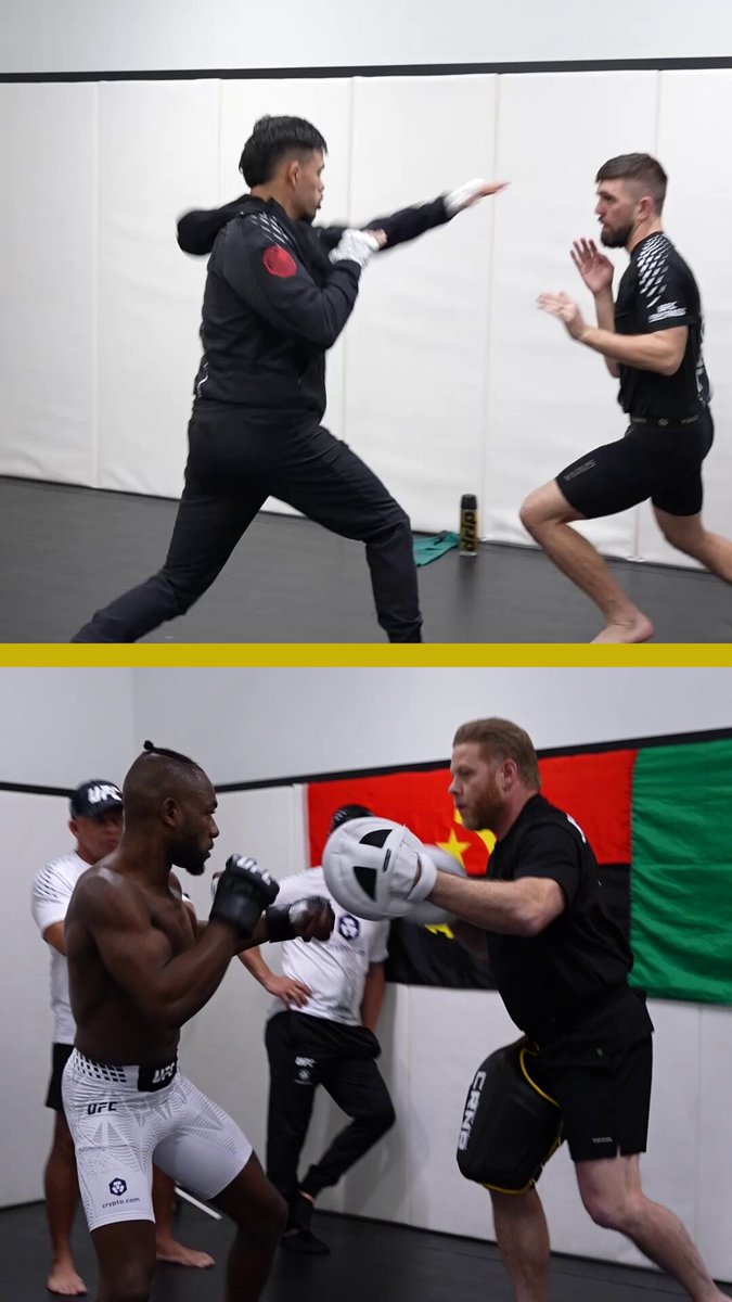 ウォーミングアップするロイバルとケイプ！ #UFC