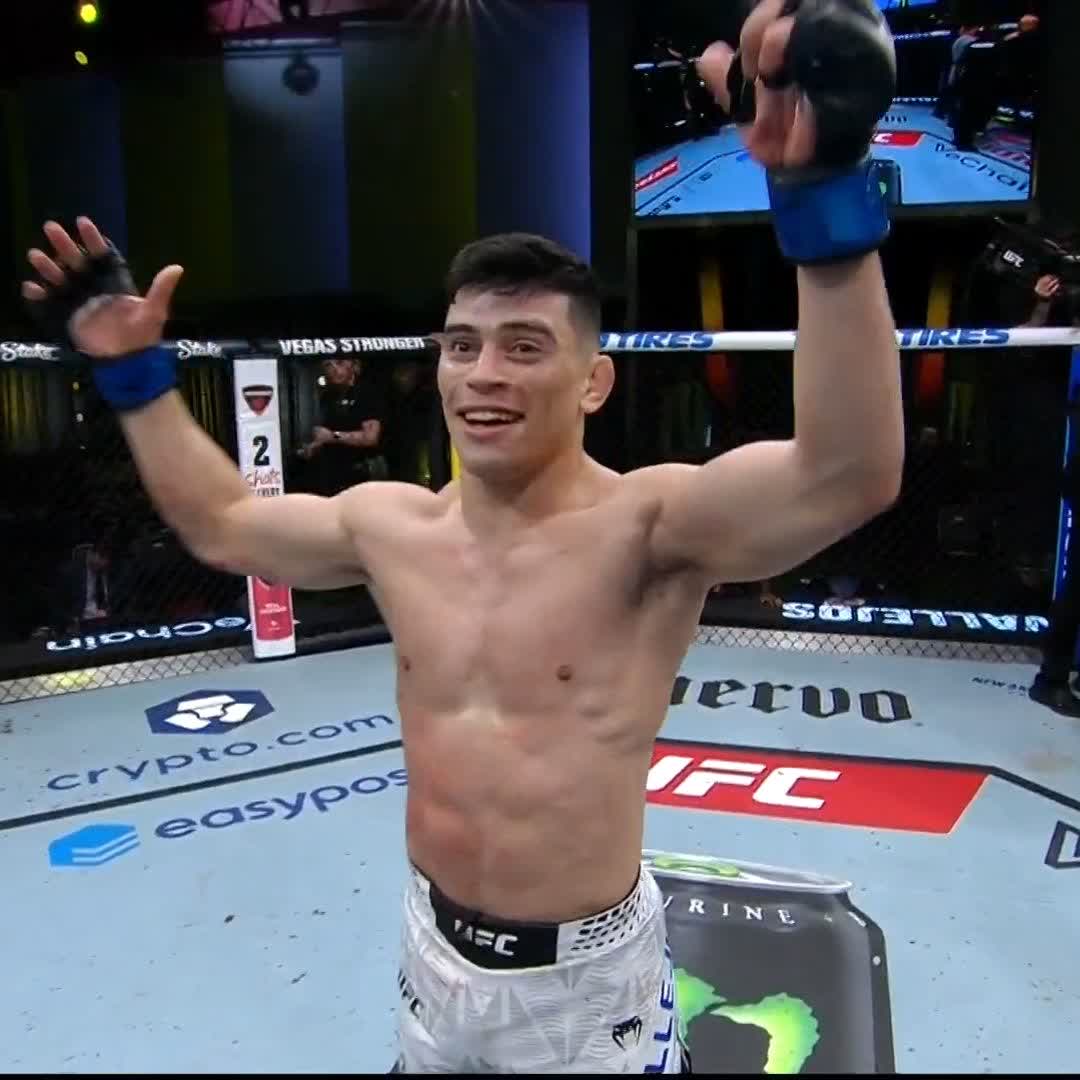 Ni siquiera un rasguño en su cara 😮‍💨 @elchinovallejos #UFCVegas112