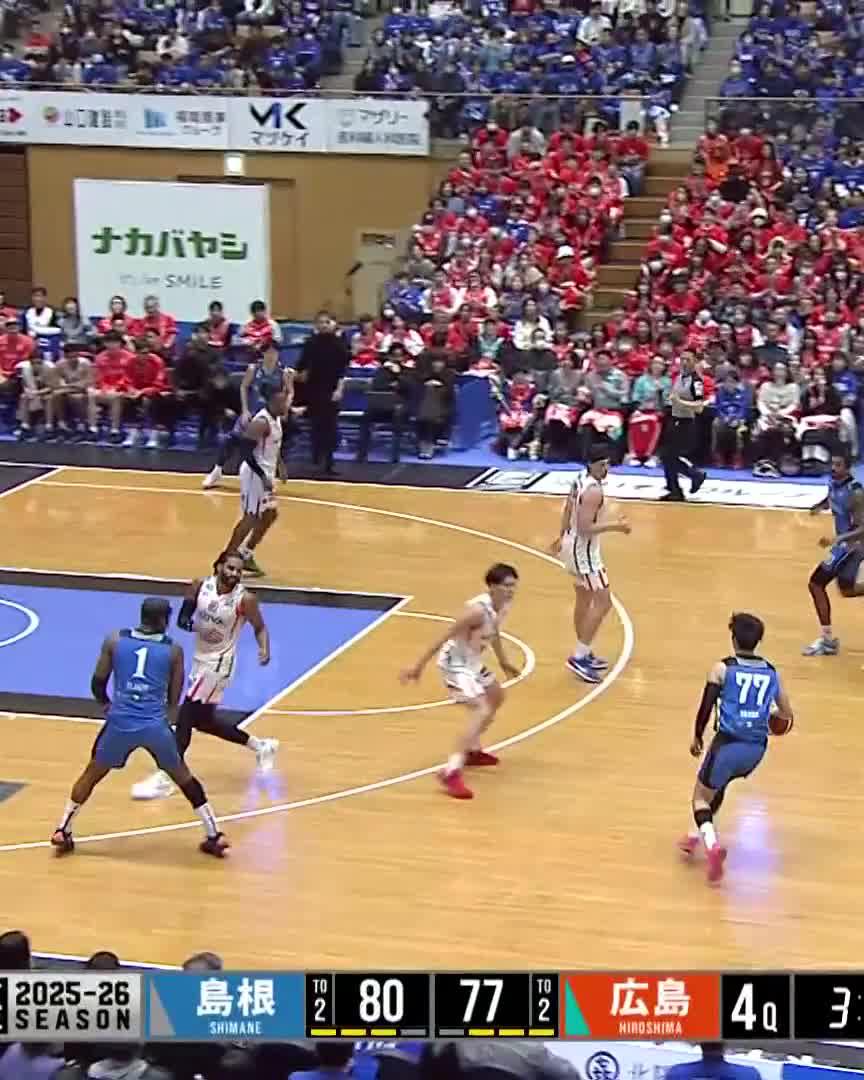 ビッグショットをクールに決め切る😎 #納見悠仁 📡配信中🏀 #島根スサノオマジック