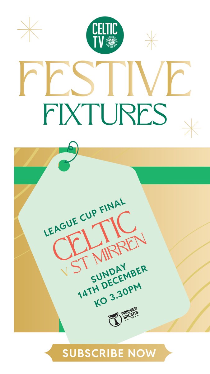 It’s League Cup Final day at Hampden as the Bhoys look to retain the trophy against St Mirren 🎄🏆 Subscribe now to #CelticTV to be part of it. Live video coverage from 3:15pm (CPT) today (ex-UK &amp; IRE). #PremierSportsCupFinal | #CELSTM | Celtic Football Club🍀