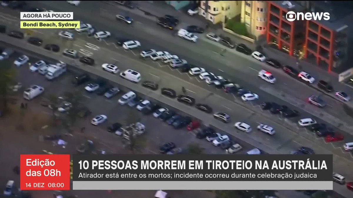 Atiradores matam 10 pessoas em evento judaico da Austrália; um suspeito é morto, e outro, detido. #JornalGloboNews ➡️ Assista à #GloboNews: