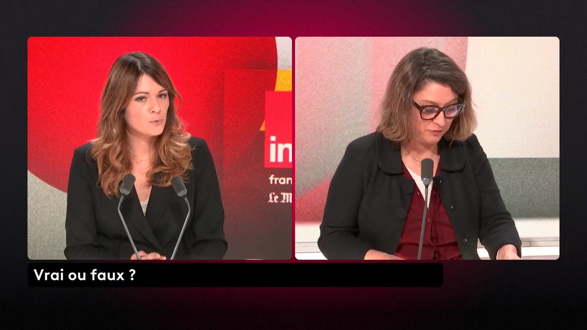 Le #VRAIouFAUX de Maud BREGEON porte-parole du gouvernement : - Le front républicain face au RN ne sert à rien ? "Faux" - Darmanin ferait un bon président: "Probablement vrai" - Il faut rouvrir les maisons closes ? "Certainement pas" #QuestionsPol